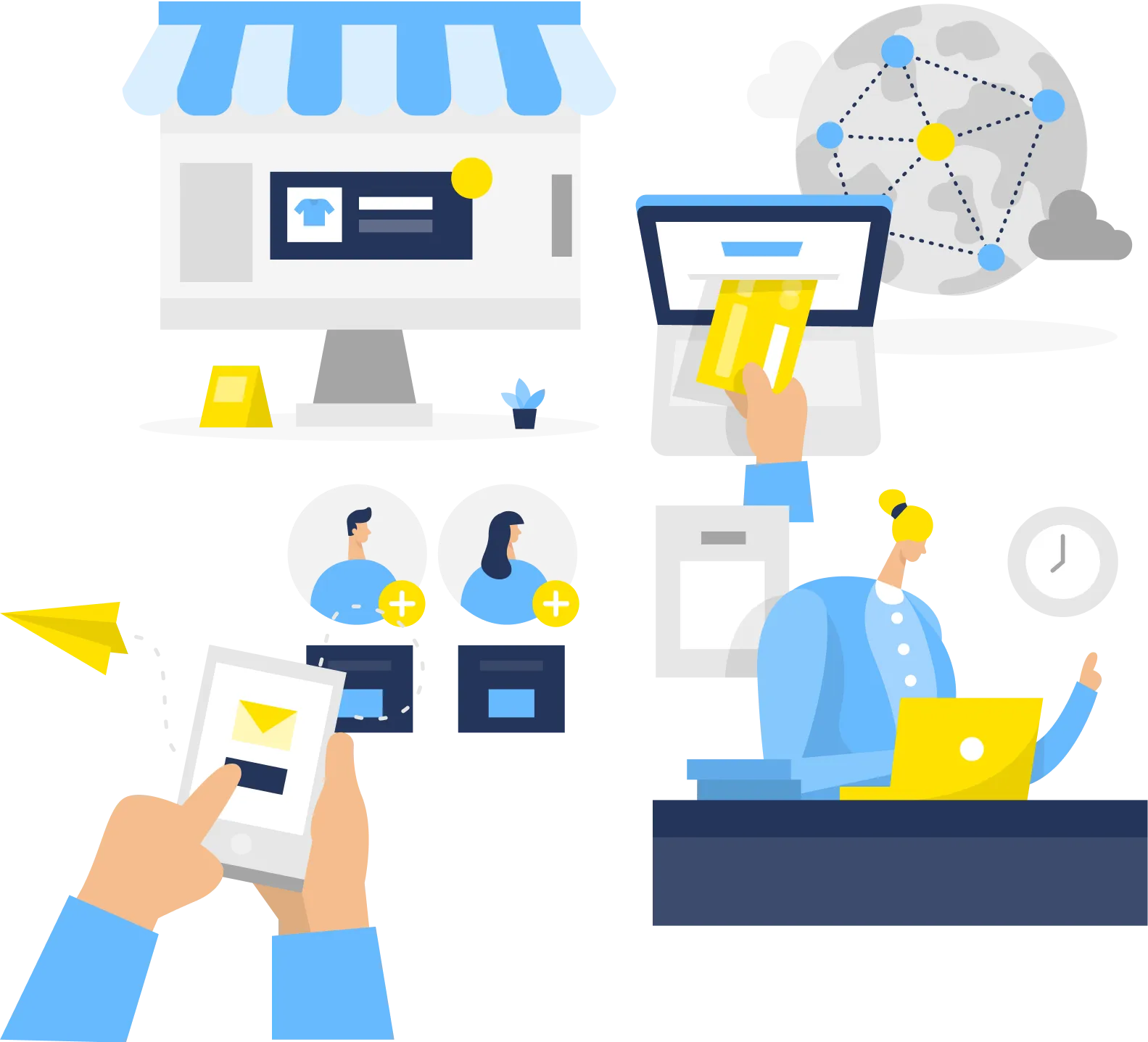 受発注業務のEC化のイメージ